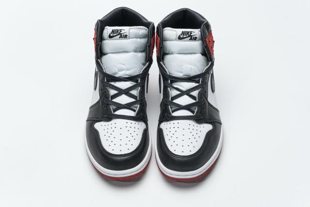 [plus size shoes]Air @j1 Retro High Satin Black Toe CD0461-016