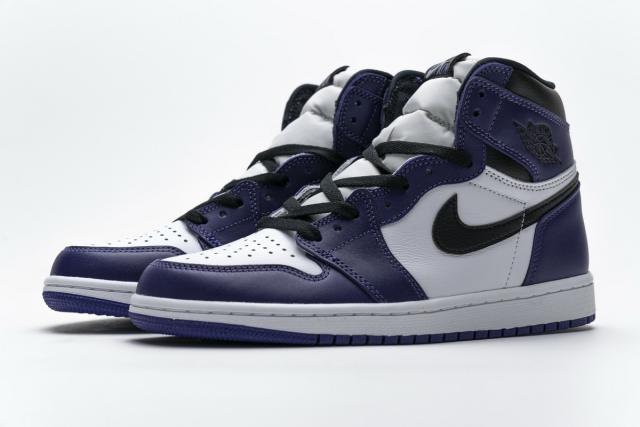 ［plus-size shoes]Air @j1 Retro High Court Purple White 555088-500