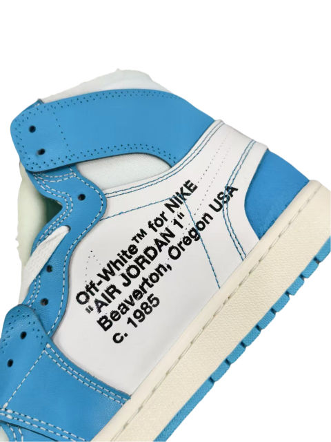[plus size shoes]Air @j1 Retro High OW  University Blue AQ0818-148