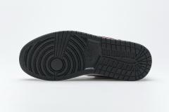 [plus size shoes]Air @j1 Retro High Black Gym Red 555088-061