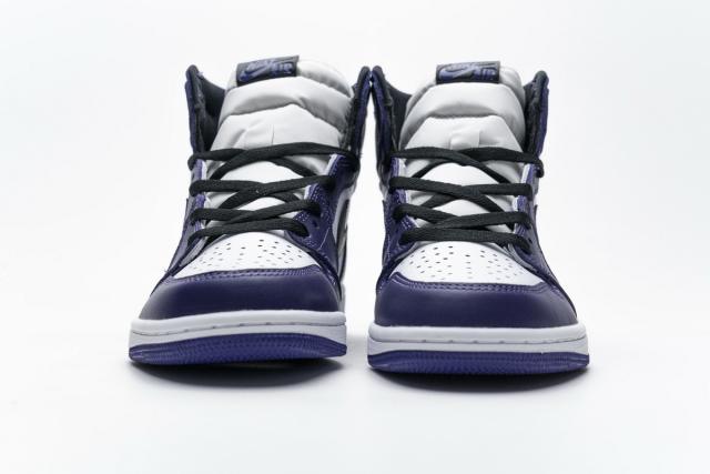 ［plus-size shoes]Air @j1 Retro High Court Purple White 555088-500