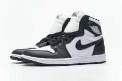 [plus size shoes]Air @j1 Retro High Black White 555088-010