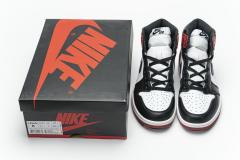 [plus size shoes]Air @j1 Retro High Black Toe 555088-125