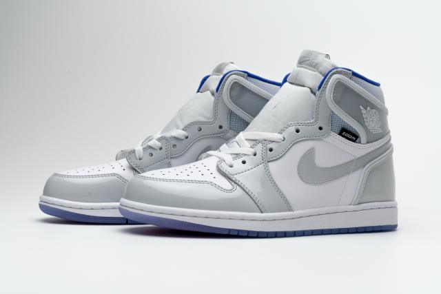 [plus-size shoes]Air @j1 Retro High Zoom White Racer Blue CK6637-104