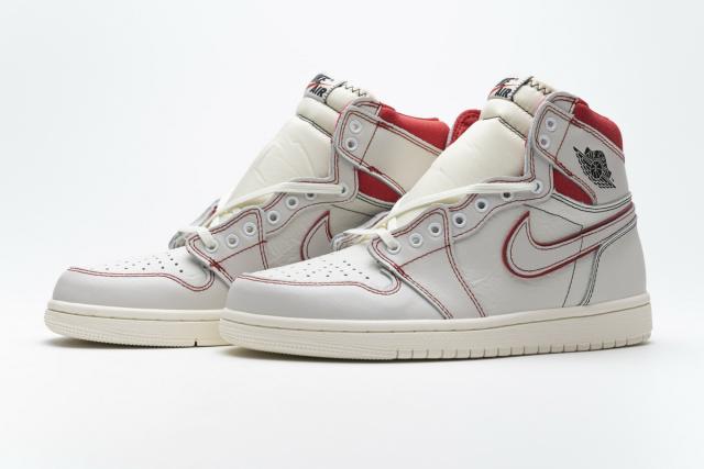 [plus size shoes]Air @j1 Retro High Phantom Gym Red 555088-160