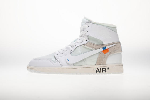 [plus size shoes]Air @j1 Retro High OW  White AQ0818-100