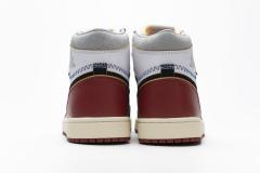 [plus size shoes]Air @j1 Retro High Union Los Angeles Black Toe BV1300-106