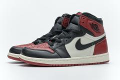 ［plus-size shoes]Air @j1 Retro High Bred Toe 555088-610