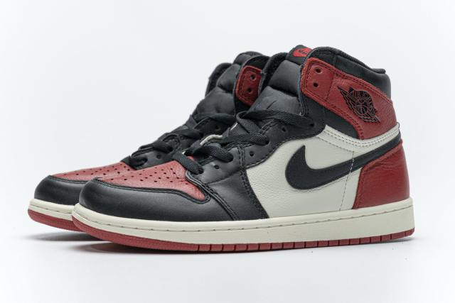 ［plus-size shoes]Air @j1 Retro High Bred Toe 555088-610