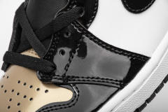 [plus size shoes]Air @j1 Retro High NRG Patent Gold Toe 861428-007