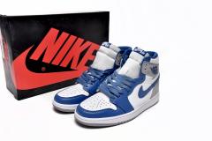 [plus size shoes]Air @j1 Retro High OG True Blue DZ5485-410