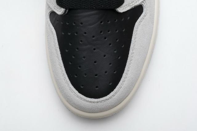[plus size shoes]Air @j1 Retro High Neutral Grey Hyper Crimson 555088-018