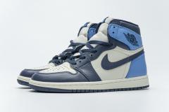 [plus size shoes]Air @j1 Retro High Obsidian UNC 555088-140