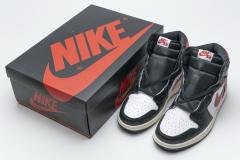 [plus size shoes]Air @j1 Retro High Black Gym Red 555088-061