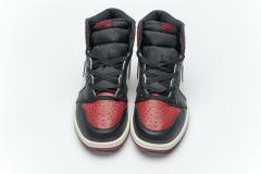 ［plus-size shoes]Air @j1 Retro High Bred Toe 555088-610
