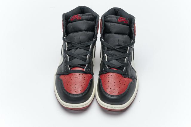 ［plus-size shoes]Air @j1 Retro High Bred Toe 555088-610