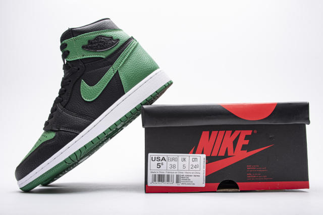 [plus size shoes]Air @j1 Retro High Pine Green Black 555088-030