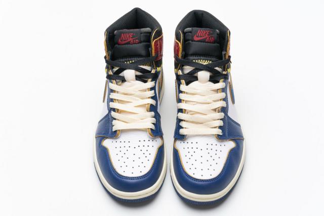 [plus-size shoes]Air @j1 Retro High Union Los Angeles Blue Toe BV1300-146