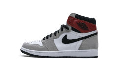 [plus size shoes]Air @j1 Retro High Light Smoke Grey 555088-126