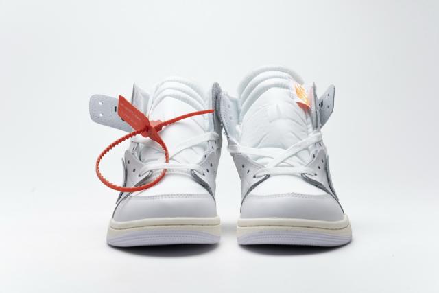 [plus size shoes]Air @j1 Retro High OW  White AQ0818-100