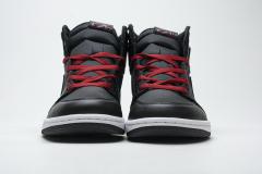 [plus size shoes]Air @j1 Retro High Black Satin Gym Red 555088-060