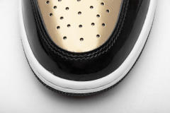 [plus size shoes]Air @j1 Retro High NRG Patent Gold Toe 861428-007