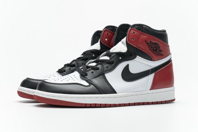 [plus size shoes]Air @j1 Retro High Black Toe 555088-125