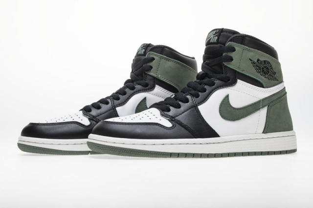 ［plus-size shoes]Air @j1 Retro High Clay Green 555088-135