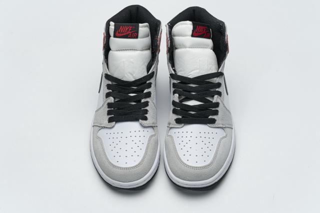 [plus size shoes]Air @j1 Retro High Light Smoke Grey 555088-126