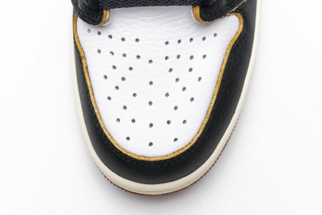 [plus size shoes]Air @j1 Retro High Union Los Angeles Black Toe BV1300-106
