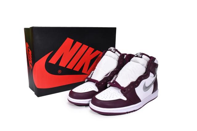 [plus size shoes]Air @j1 Retro High OG Bordeaux 555088-611