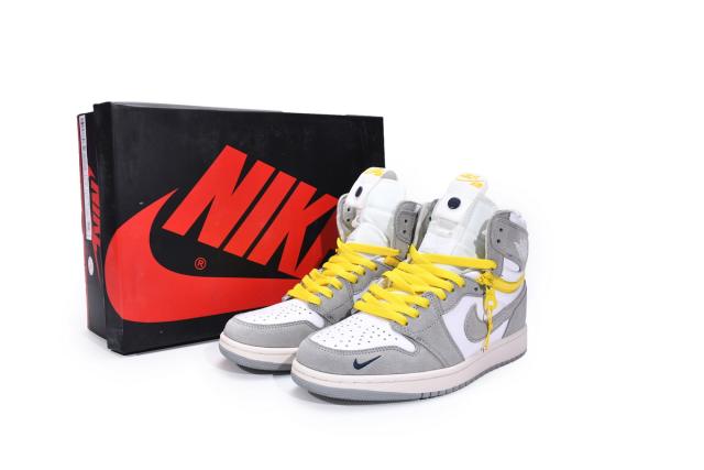 [plus size shoes]@j1 Retro High Switch Light Smoke CW6576-100