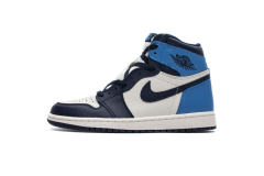 [plus size shoes]Air @j1 Retro High Obsidian UNC 555088-140