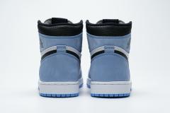 [plus-size shoes]Air @j1 Retro High White University Blue Black 555088-134