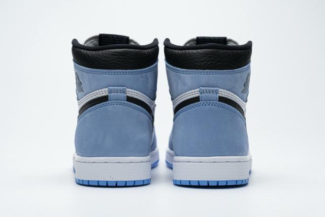 [plus-size shoes]Air @j1 Retro High White University Blue Black 555088-134