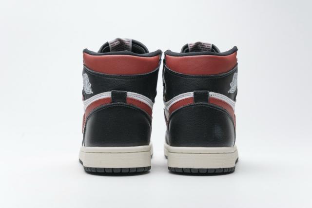 [plus size shoes]Air @j1 Retro High Black Gym Red 555088-061