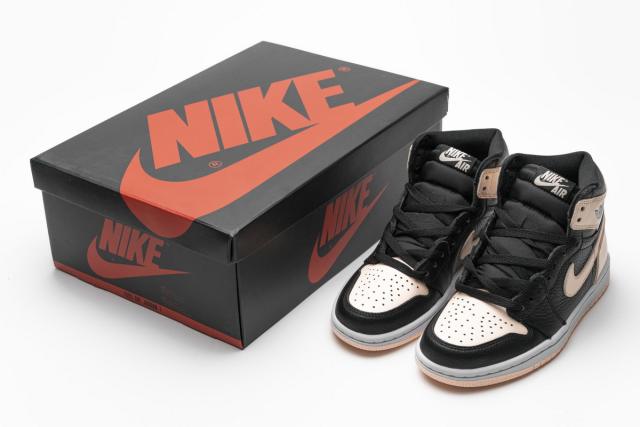 [plus size shoes]Air @j1 Retro High Black Crimson Tint 555088-081