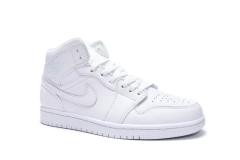 Air Jordαn 1's Mid GS white 554725-109