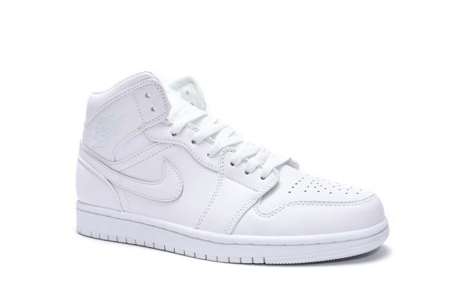 Air Jordαn 1's Mid GS white 554725-109