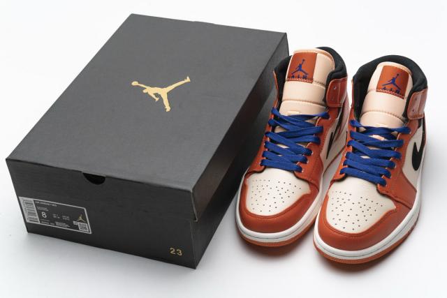 Air Jordαn 1's Mid Team Orange Black 852542-800