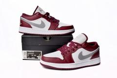 Jordαn 1's White Bordeaux 553558-615