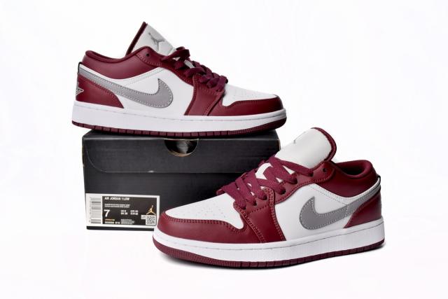 Jordαn 1's White Bordeaux 553558-615