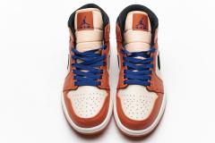 Air Jordαn 1's Mid Team Orange Black 852542-800