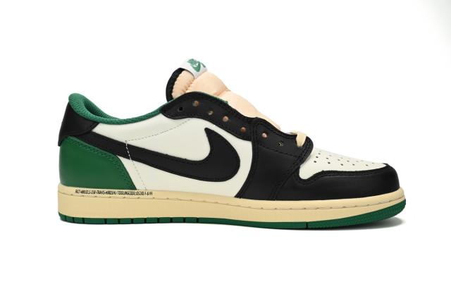 Air Jordαn 1's Travis Scott Black Green Barb DM7866-128