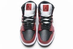Air Jordαn 1's Mid Chicago Black Toe 554725-069
