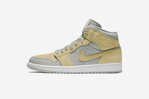 Air Jordαn 1's Mid Mixed Textures Yellow DA4666-001