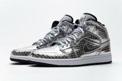 Jordαn 1's Mid SE Disco Metallic Silver (W) CU9304-001
