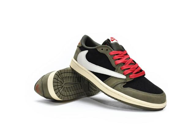 Air Jordαn 1's Low Travis Scott x Dark Green CQ4277-200