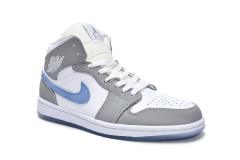 Air Jordαn 1's Mid Wolf Grey Aluminum BQ6472-105