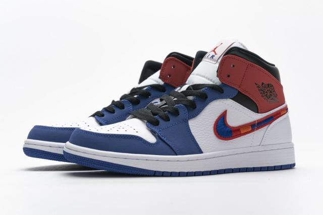 Air Jordαn 1's Mid Multi-Color Swoosh 852542-146